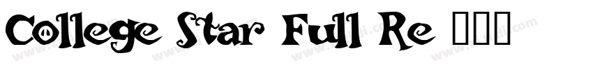 College Star Full Re字体转换